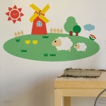 [Pongca] 산들목장 세트 - 풍차와 양가족 | 그래픽스티커 | 잇스틱스 - 예스24