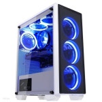 렉스쿨 화이트 강화유리 블루 LED - 예스24
