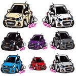 프리스타일 더넥스트 스파크 차량용 캐릭터 스티커/차량용스티커 | (주)케이원글로벌모터스 - 예스24