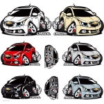 프리스타일 크루즈 차량용캐릭터 스티커세트/자동차스티커 | (주)케이원글로벌모터스 - 예스24