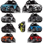 프리스타일 코나 차량용 캐릭터 스티커/자동차 | (주)케이원글로벌모터스 - 예스24