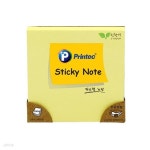 프린텍)스티키노트 파스텔노랑(76x76/100매)/7676Y갑(12개입) - 예스24