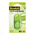 3M미니필 수정테이프(5mmx6m/그린)갑(12개입) - YES24