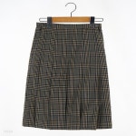 [교복아울렛] 그레이 베이지 체크 조절 치마 교복 - 예스24