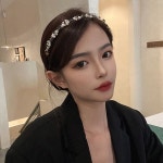 이블리 꽃 큐빅 포인트 헤어 머리띠 | 카플스(CAFLS) - 예스24