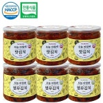 [오늘아침에담은] 100%국내산 캔 맛김치 500gx3캔+열무김치 500gx3캔 - YES24
