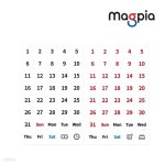 [마그피아] 일자고무자석 (155x215) / 요일 스케줄 정리 화이트보드 | (주)마그피아 - 예스24