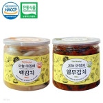[오늘아침에담은] 100%국내산 캔 백김치 500g+열무김치 500g - 예스24