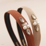 제이로렌 H0548 큐빅 진주 패브릭 헤어 머리띠 - 예스24