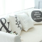 심플포인트 옥스퍼드면 쿠션 (솜포함) - 4color - 예스24