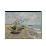 [The Bella] 고흐 - 생트마리드라메르 해변의 고기잡이배 Fishing Boats on tne Beach at Les Saintes-Maries-de-la-Mer | 프레임액자...