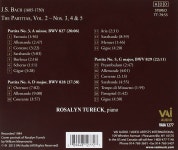 Rosalyn Tureck 바흐: 파르티타 2집 - 로잘린 투렉 (J.S.Bach: The Partitas Vol. 2 Nos. 3-5) - 예스24