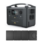 에코플로우 리버 프로 + 110W 태양광패널 + 확장배터리 세트 캠핑용 파워뱅크 (720Wh 1800W 220V) - 예스24