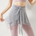 시스루 힙커버 랩스커트 엉덩이가리개 요가복 그레이 | 비투비월드 - 예스24