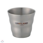 [UNIFLAME] 유니프레임 웨이브 더블 머그컵 티타늄 (668580) - 예스24