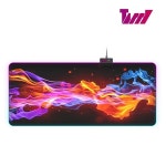 태리 V6 RGB LED 마우스패드 게이밍 장패드 6mm 대형 13단계 PC 롤 배그 - 예스24