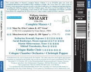 Christoph Poppen 모차르트: 미사 전곡 작품 2집 (Mozart: Complete Masses, Vol. 2) - 예스24