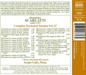 Sergio Gallo 도메니코 스카를라티: 건반소나타 전곡 작품 27집 (Scarlatti: Complete Keyboard Sonatas, Vol. 27) - 예스24