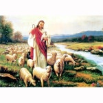 예수와 양 (PL1220/1000조각/단일상품/51x73.5cm) | 성화퍼즐 | 퍼즐플라자 - 예스24
