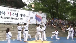 [사회]71주년 광복절 맞아 남산에서 태권도 공연 | YTN 71주년 광복절 맞아 남산에서 태권도 공연