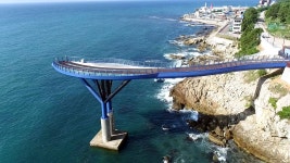 [전국]부산에서 3번째 스카이워크, 청사포 다릿돌 전망대 | YTN 부산에서 3번째 스카이워크, 청사포 다릿돌 전망대