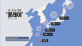 [날씨] 태풍 콩레이 북상 중...전국 강한 비바람 | YTN [날씨] 태풍 콩레이 북상 중...전국 강한 비바람