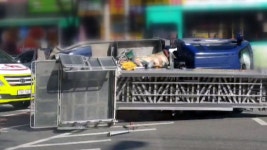 [사회]경기 평택에서 시내버스-사다리차 부딪쳐 | YTN 경기 평택에서 시내버스-사다리차 부딪쳐