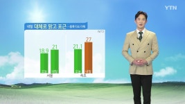 [날씨] 내일 대체로 맑고 포근...동쪽 다소 더워 | YTN [날씨] 내일 대체로 맑고 포근...동쪽 다소 더워