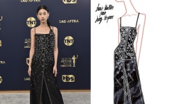 [Y이슈] SAG 정호연, 210시간 들여 제작한 L사 드레스 패션 눈길 | YTN [Y이슈] SAG 정호연, 210시간 들여 제작한 L사 드레스 패션 눈길