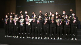 [스포츠]세계선수권 우승 여자배드민턴, 환영회 개최 | YTN 세계선수권 우승 여자배드민턴, 환영회 개최