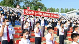 [정치]北, 6·25 맞아 반미 군중집회...5년 만에 재개 | YTN 北, 6·25 맞아 반미 군중집회...5년 만에 재개