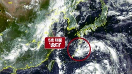 [날씨]비껴가는 5호 태풍 송다...제주도 호우·내륙 폭염 | YTN 비껴가는 5호 태풍 송다...제주도 호우·내륙 폭염