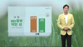 [기상센터][날씨] 내일 오후 중부 약한 비...더위 걱정 없어 | YTN [날씨] 내일 오후 중부 약한 비...더위 걱정 없어
