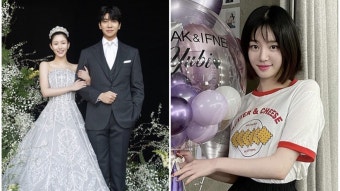 [방송][Y이슈] 이유비, 이다인 결혼식 핑크 하객룩 화제…