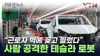 [지금이뉴스]테슬라 공장서 로봇 오작동...직원 공격해 부상 입혀 | YTN 테슬라 공장서 로봇 오작동...직원 공격해 부상 입혀 [지금이뉴스]