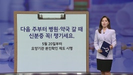 [사회]다음 주부터 병원·약국 갈 때 신분증 꼭 챙기세요! [앵커리포트] | YTN 다음 주부터 병원·약국 갈 때 신분증 꼭 챙기세요! [앵커리포트]