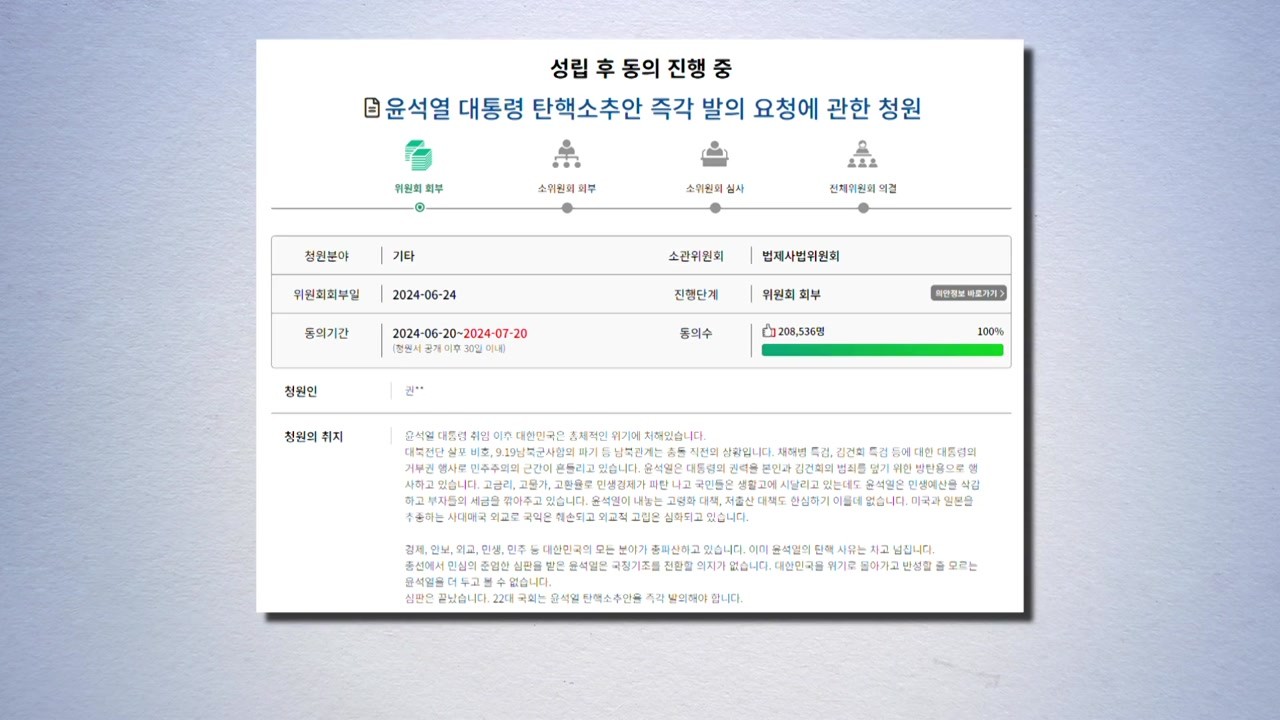 한덕수 대통령 권한대행에 대한 탄핵안 오늘 오후 발의 후 보류, 모레까지 상황 지켜보기로 결정