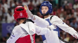 [스포츠]태권도 김유진 여자 57kg급 금메달...벌써 두 번째 金 | YTN 태권도 김유진 여자 57kg급 금메달...벌써 두 번째 金