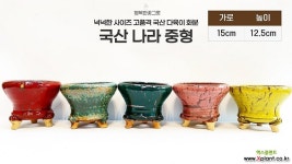 국산 나라 3호분 청록 다육화분 행복한꽃그릇 다육이 화분 : 다육화분 - 엑스플랜트