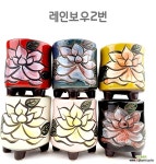 뜰이네 6종세트 꽃화분 원형화분 도자기화분 레인보우2 : 다육화분 - 엑스플랜트