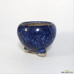 중고) 진청색 블루컬러 파랑 원형분 소형분 공방분 1973 : 다육화분 - 엑스플랜트