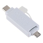 엘레파츠-大韓民國No.1 전자부품쇼핑몰 NETmate USB3.0 Micro SD 2 in 1 멀티 카드리더기 (OTG & Type-C) [NM-OTG09]