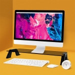 [천하GLC] 모니터받침대, 스마트독 브릿지 컴팩트 USB3.0, C706 [블랙] [유리색상:블랙투명] ▶ USB포트 포함 ◀ : 컴퓨존