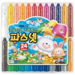 [아모스] 파스넷 24색 화방용품 > 마카/색연필/파스텔/붓 (주)엘레파츠 - 엘레파츠 파스넷 24색