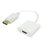 및 케이블 > 젠더/변환케이블/리피터 > 컨버터 (주)엘레파츠 - 엘레파츠 DisplayPort to HDMI 컨버터, 오디오 지원, DWC003 [화이트]