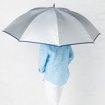 UV컷 청색우 겸용 양산 실버 킹 사이즈 직경 약134cm <서늘산・큰 우산> 80cm 【LIEBEN-0197】 UPF50+ 자외선 컷율99%이상... 
