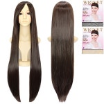 CaseEden (케이스에덴) 코스프레용 가발 PREMIUM WIG 100cm 슈퍼 롱 스트레이트 내열 & 화이트 멜 최 가발 넷 2 개세트 :: 유니박스