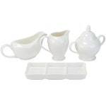 10 Strawberry Street 32 Piece Bone China Dinnerware Set, White :: 유니박스