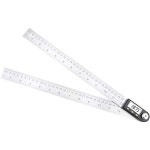 CoolTack 목공의 구조를 위한 1 360도의 디지탈 각도의 뷰 파인더의 미터의 모범의 게이지의 각도기에 의해 2개 :: 유니박스