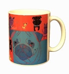 Chocolate Labrador Mug, 11 oz Ceramic Dog Lover Coffee Cup by Angela Bond on Amazon | IBT Shop Angela Bond Art Chocolate Labrador... 
